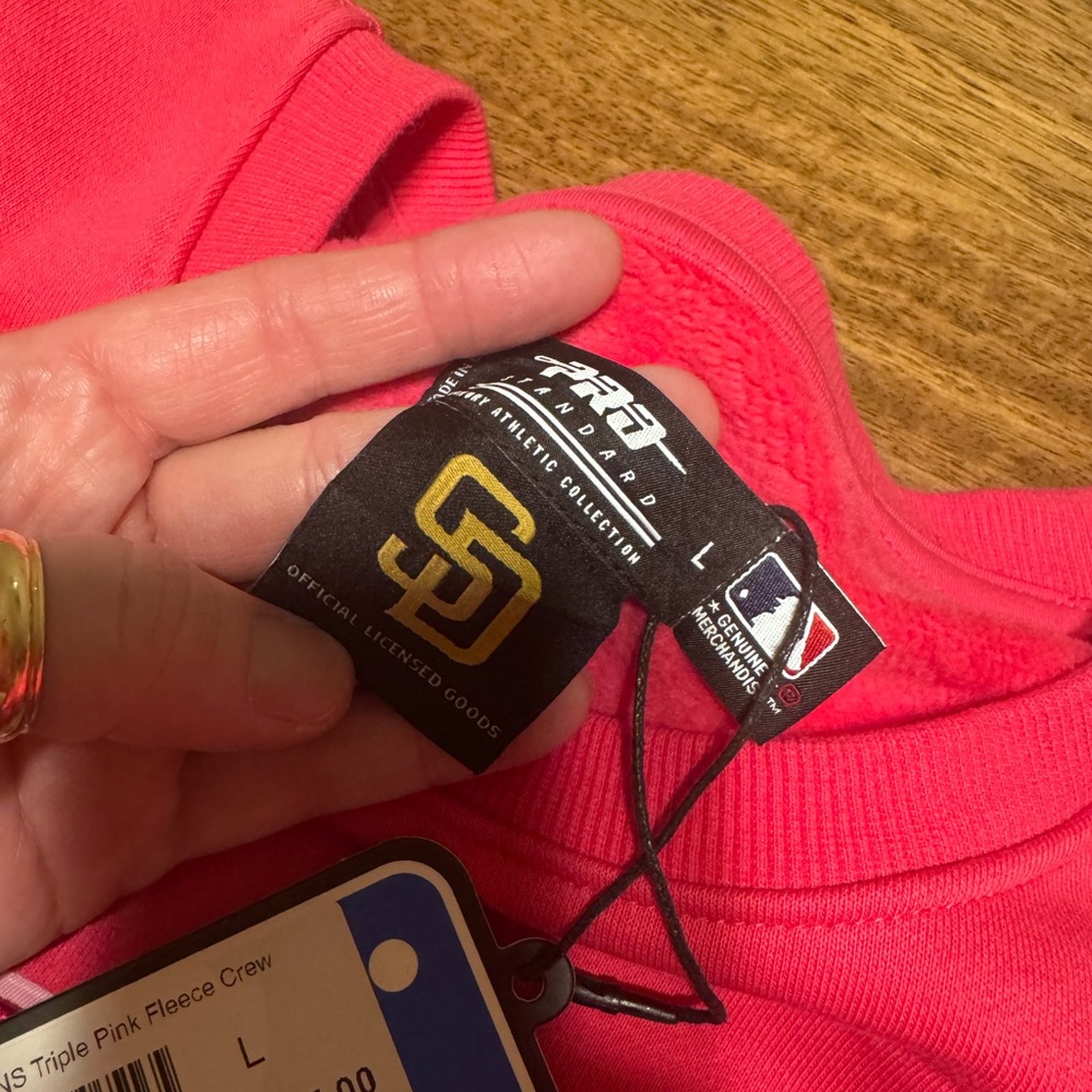 Vibrant Pink San Diego Padres Crewneck - Picture 3 of 4